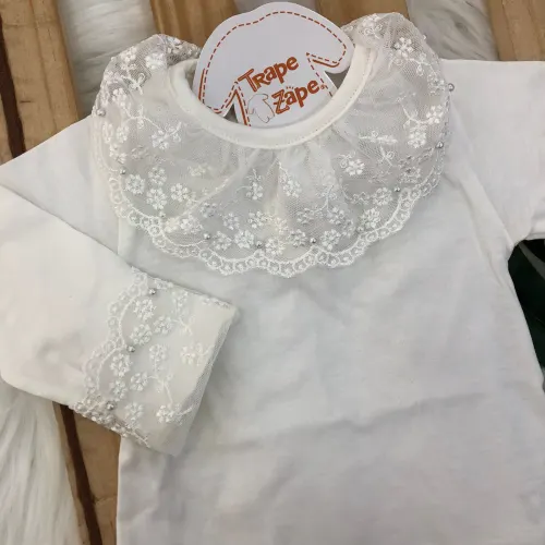   body gola bordada- renda cintilante off 