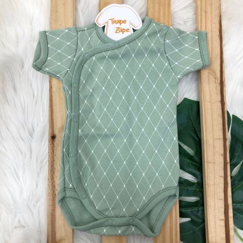 Body kimono M/c Losango Verde