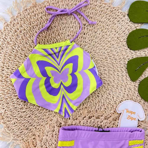 Infanti PRAIA - Conjunto biquini dupla face fashion girl