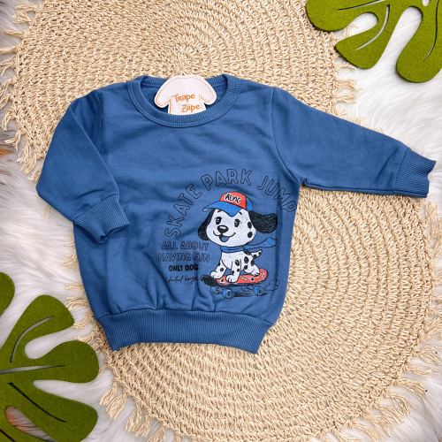  Conjunto Skate Park Jump Casaco e Calça - Azul Jeans 