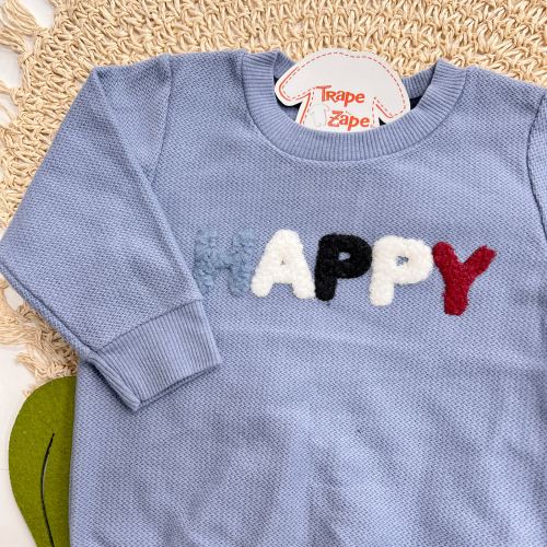  Conjunto Happy Casaco e Calça - Azul Marinho 