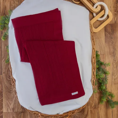 Manta de Linha Luxo - Vermelho