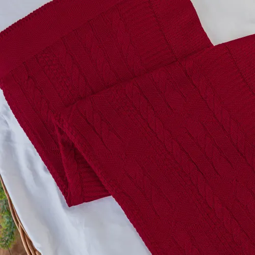 Manta de Linha Luxo - Vermelho