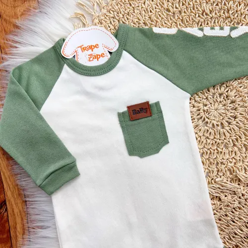 CONJ. DE MALHA 3 PEÇAS - Baby Raposinhas - Verde