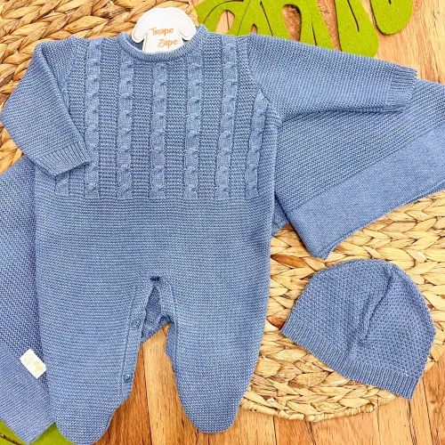 Saída de Maternidade Colors - Davi - Azul Jeans