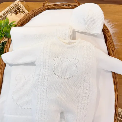 Saída de Maternidade 3 Peças Bear - Branco 