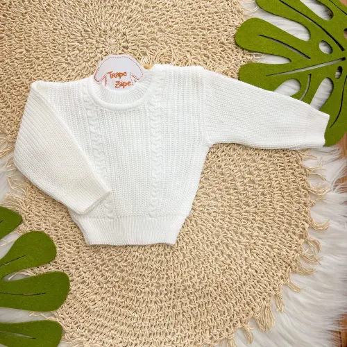 Blusa de Linha Ponto Alto Fechado - Branco
