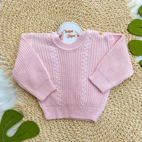 Blusa de Linha Ponto Alto Fechado - Rosa