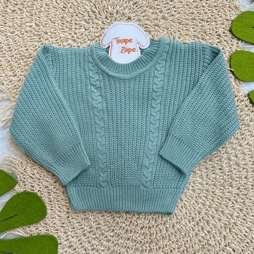 Blusa de Linha Ponto Alto Fechado - Verde