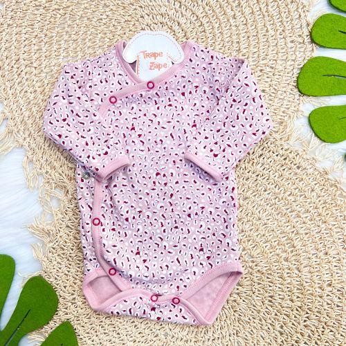 Body Kimono M/L Oncinha - Rose e Bordô