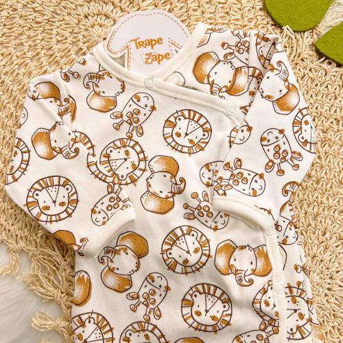 Body Kimono M/L Safari - Off White e Ferrugem