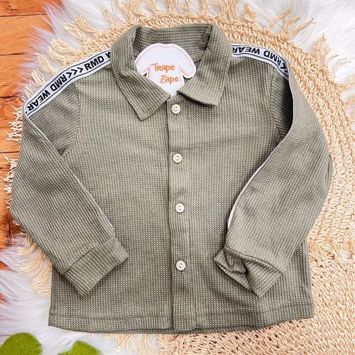 Conj. Camisa de Linho RMD WAR e Calça de Moletom - Verde
