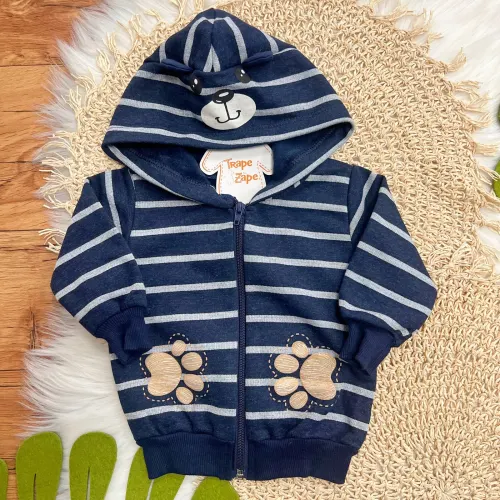 Conj. Jaqueta Patinhas e Calça de Moletom - Marinho