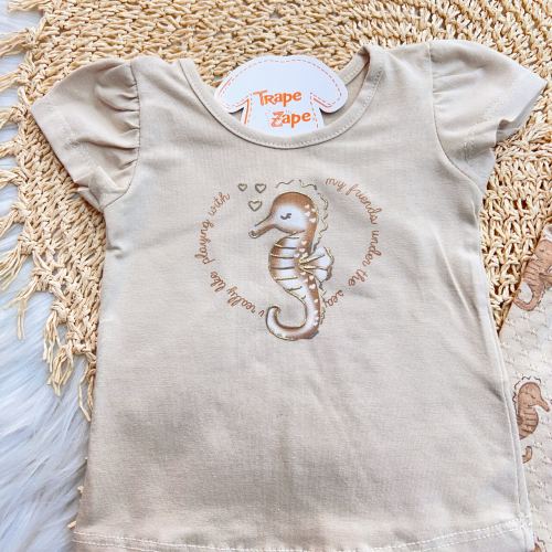 03/09  Conj. Blusa Cavalo Marinho e Calça Pantacourt - Areia