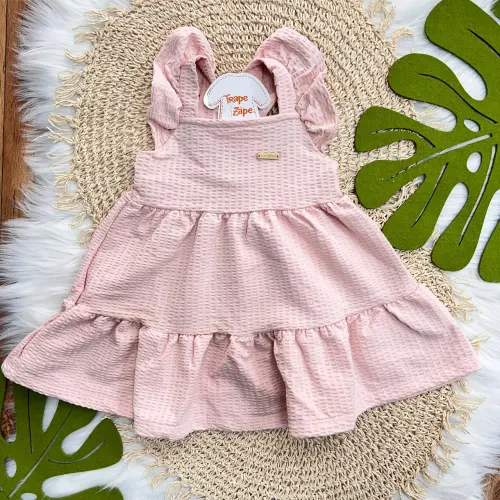 Vestido com Lacinho nas Costas - Rosa