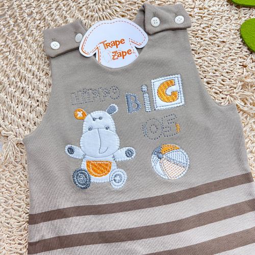 Jardineira Banho de Sol - Hippo Big 05 - Marrom 