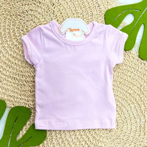 Conj. Blusa Rosa e Jardineira Natureza - Areia
