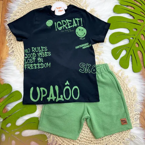 Conj Great Preto e Verde