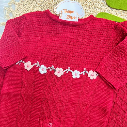   Saída de Maternidade Flora - Vermelho