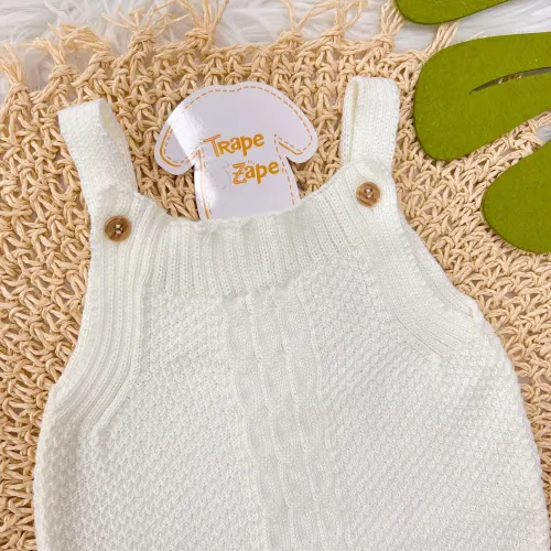 Jardineira de Linha Pipoca - Off White