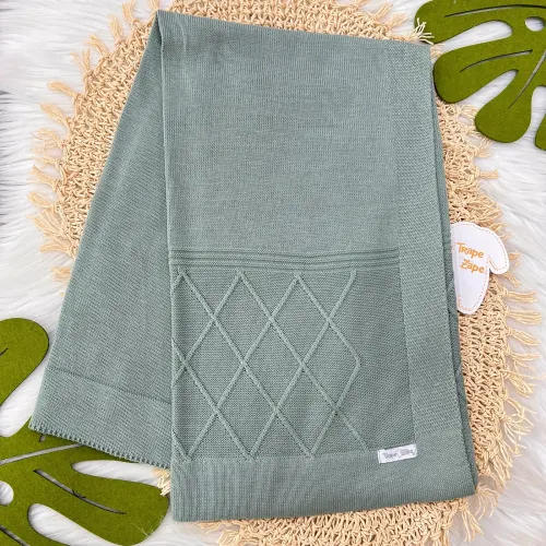 Manta de Linha Losango - Verde