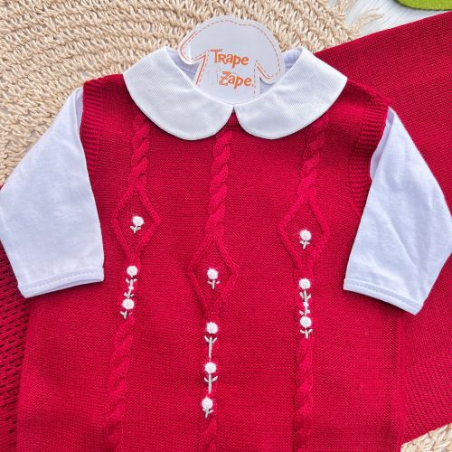 Saída de Maternidade Tiffany - Vermelho