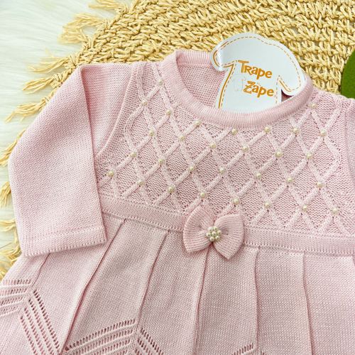 Vestido Princesa Com Meia Calca - Rosa 