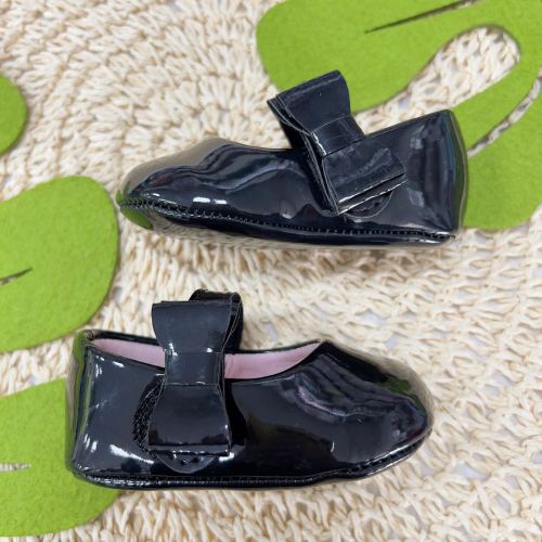 Sapato Boneca- Preto Laço Lateral