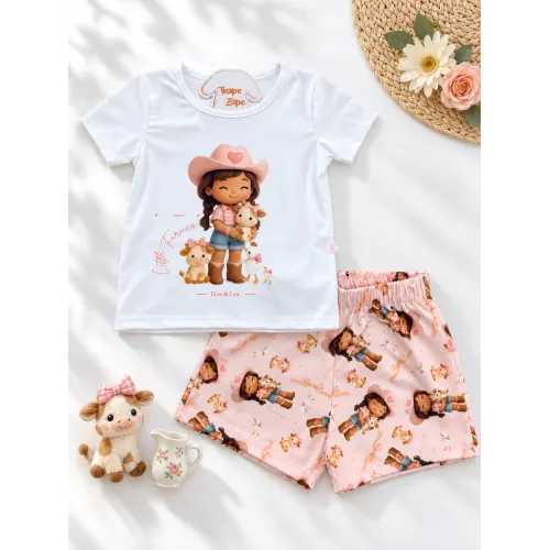 Conj Blusa Fazendeira e Short