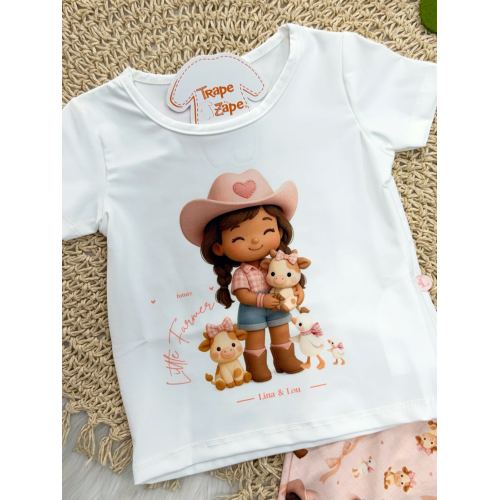 Conj Blusa Fazendeira e Short