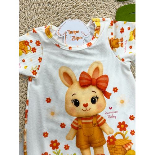 Macaquinho Coelhinha Summer Baby
