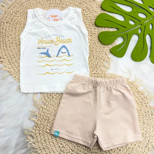 Conj. Regata Venice Beach e Bermuda - Off White