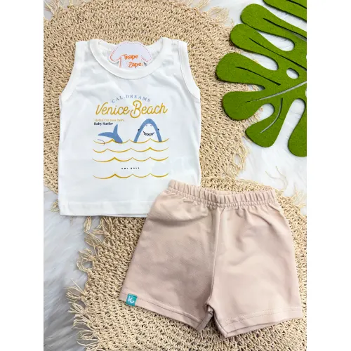 Conj. Regata Venice Beach e Bermuda - Off White