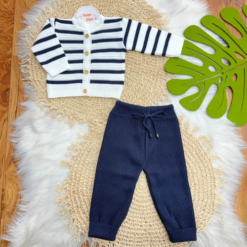 Conjunto de Linha Náutico - Marinho