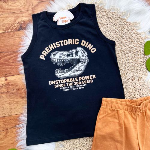 Conj. Regata Prehistoric e Bermuda - Preto