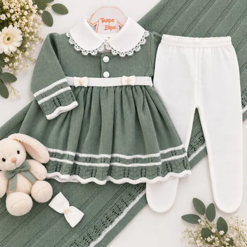     Saída de maternidade Carla - Verde e Off