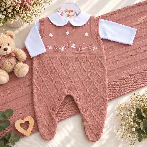 Saída de Maternidade Nicoly - Rose e Branco