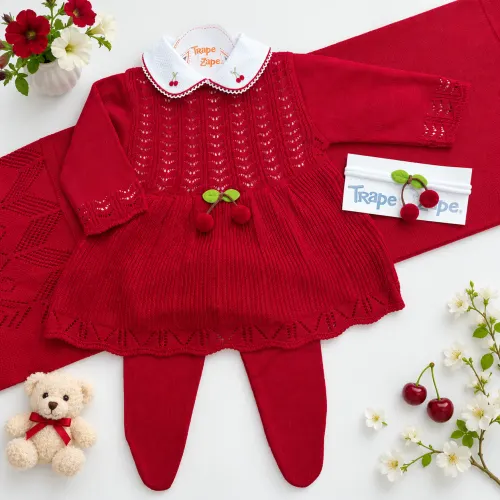 Saída de Maternidade Cerejinha - Vermelho
