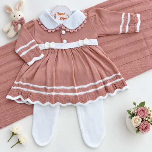 Saída de Maternidade Carla - Rose e Branco
