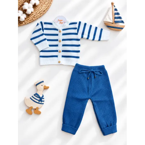 Conjunto de Linha Náutico - Azul Jeans