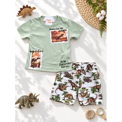  Conj. Camiseta Wild Era e Bermuda - Verde