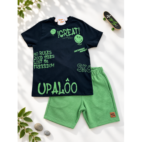 Conj Great Preto e Verde