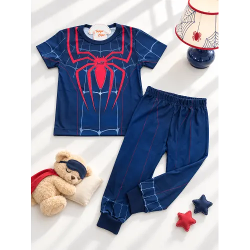 Pijama Spider-Man - Marinho 