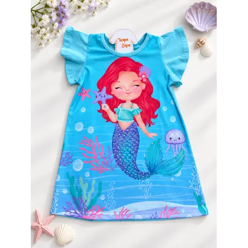 Vestido Sereia Verde Agua