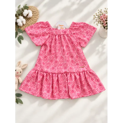 Vestido Floral Air Flow - Rosa