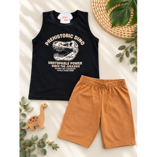 Conj. Regata Prehistoric e Bermuda - Preto