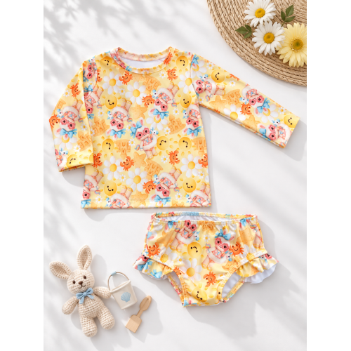 Conj. Blusa e Calcinha Coelhinha na areia