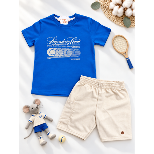 Conj. Camiseta Legendary e Bermuda - Azul Royal