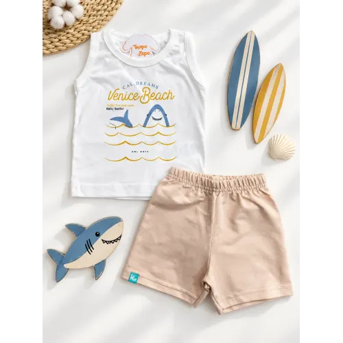 Conj. Regata Venice Beach e Bermuda - Off White